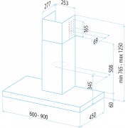 Кухонная вытяжка Best Zeta Black 90