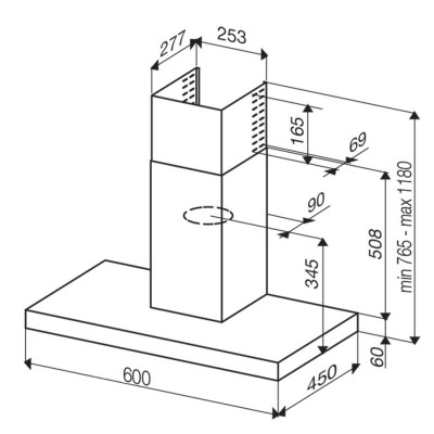 Кухонная вытяжка Best Beta Lux 60 Кухонная вытяжка Best Beta Lux 60