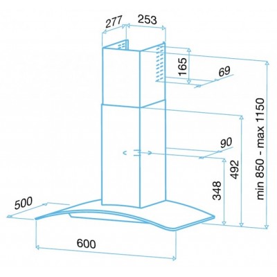 Кухонная вытяжка Best Delta 60 Кухонная вытяжка Best Delta 60