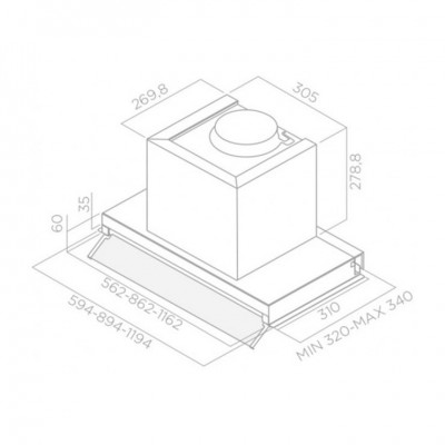 Кухонная вытяжка Elica BOX IN IX/A/90 Кухонная вытяжка Elica BOX IN IX/A/90
