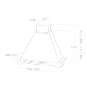 Кухонная вытяжка Elica CORALINE WH/A/90T.GREZZO