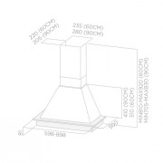 Вытяжка Elica DAISY WH/A/60T.GREZZO