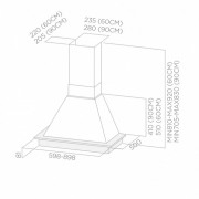 Вытяжка Elica DAISY WH/A/90T.GREZZO