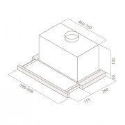 Кухонная вытяжка Elica ELITE 14 LUX BL/A/50