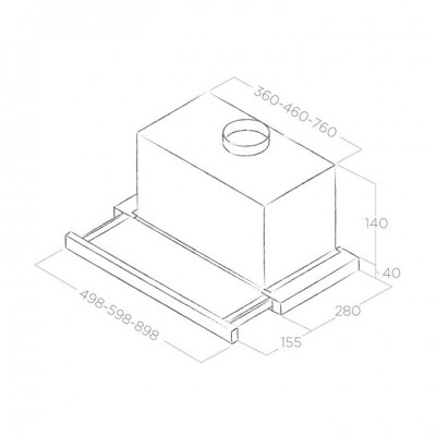 Вытяжка Elica ELITE 14 LUX GR IX/A/60 Вытяжка Elica ELITE 14 LUX GR IX/A/60