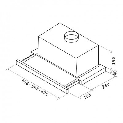 Вытяжка Elica ELITE 14 LUX WH/A/50 Вытяжка Elica ELITE 14 LUX WH/A/50