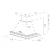 Вытяжка Elica ORETTA WH/A/90 T.GREZZO