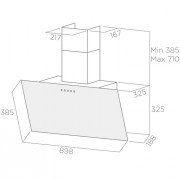 Кухонная вытяжка Elica SHIRE IX BL/A/90