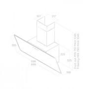 Кухонная вытяжка Elica SHIRE WH/A/60 NO PLUG