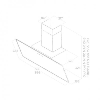 Кухонная вытяжка Elica SHIRE WH/A/60 NO PLUG Кухонная вытяжка Elica SHIRE WH/A/60 NO PLUG
