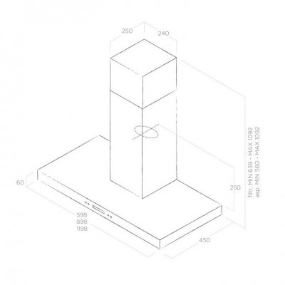 Вытяжка Elica SPOT PLUS IX/A/60 Вытяжка Elica SPOT PLUS IX/A/60