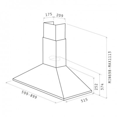 Вытяжка Elica TAMAYA RAIL ANBR/A/90 Вытяжка Elica TAMAYA RAIL ANBR/A/90