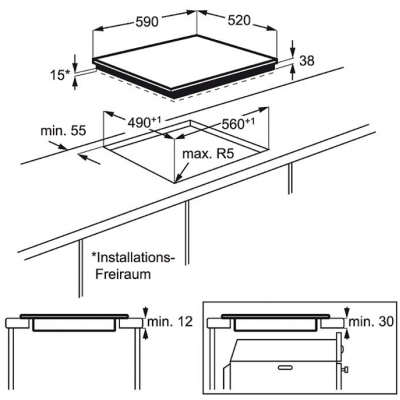 Электрическая варочная панель Electrolux EHF96241FK Электрическая варочная панель Electrolux EHF96241FK