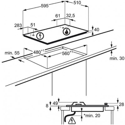 Газовая варочная панель Electrolux GEE263MX Газовая варочная панель Electrolux GEE263MX