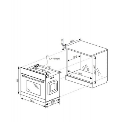Электрический духовой шкаф HANSA BOES68441 Электрический духовой шкаф HANSA BOES68441