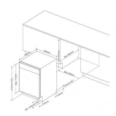 Посудомоечная машина Hansa ZIM434B Посудомоечная машина Hansa ZIM434B