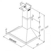 Кухонная вытяжка Jetair ANNY SL50WH