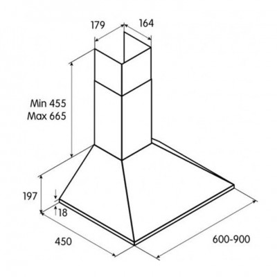 Вытяжка Jet Air GAIA AN/A/60 Вытяжка Jet Air GAIA AN/A/60
