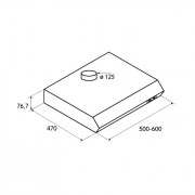 Вытяжка Jet Air SENTI SI/F/60