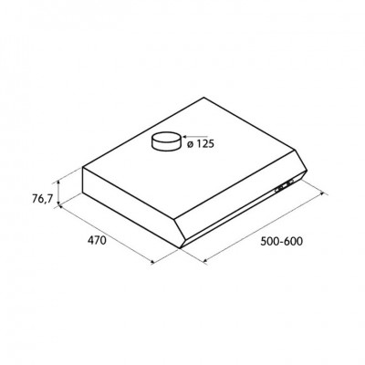 Вытяжка Jet Air SENTI SI/F/60 Вытяжка Jet Air SENTI SI/F/60