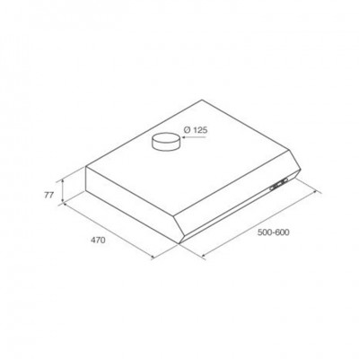Кухонная вытяжка Jetair SENTI WH/F/50 Кухонная вытяжка Jetair SENTI WH/F/50