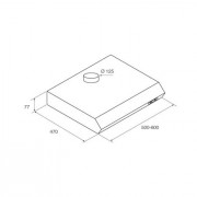 Кухонная вытяжка Jetair SENTI WH/F/60