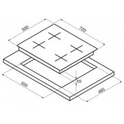 Газовая варочная панель Korting HGG 785 CTN