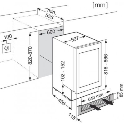 Встраиваемый винный шкаф Liebherr UWTgb 1682 Встраиваемый винный шкаф Liebherr UWTgb 1682