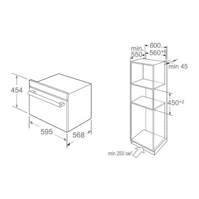 Компактный духовой шкаф Midea TF944EG9-WH Компактный духовой шкаф Midea TF944EG9-WH