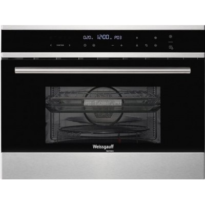 Компактный электрический духовой шкаф с СВЧ Weissgauff OE445 Компактный электрический духовой шкаф с СВЧ Weissgauff OE445