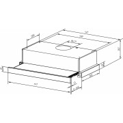 Кухонная вытяжка Weissgauff TEL 06 2M BL